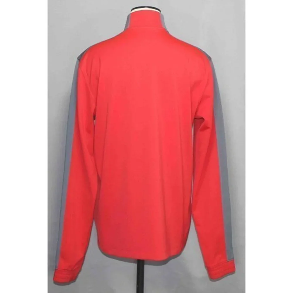 Under Armour Futbolista Red Gray Full Zip Jacket Women's‎ Medium 1259052 Pockets